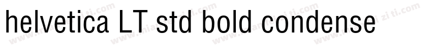 helvetica LT std bold condensed字体转换
